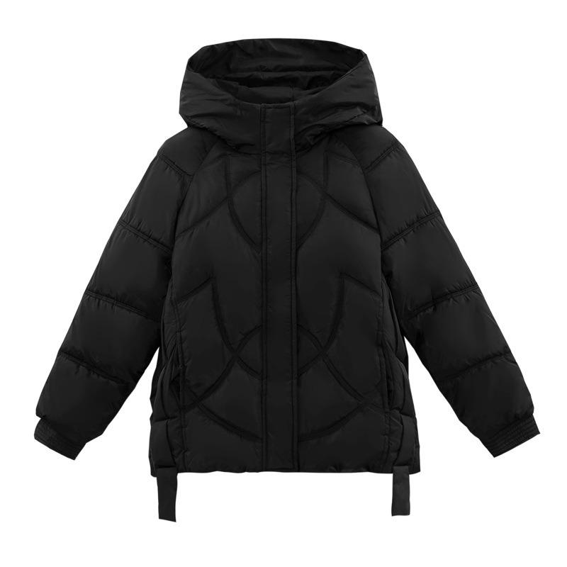 Lockere Brotkleidung Damen Winter Neu Kurz Lässig Mit Kapuze Große Größe Baumwollgepolsterte Kleidung, Baumwollgepolsterte Jacken und Jacken