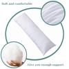 60x180cm Long Dakimakura Hugging Body Pillow Inner Insert Anime Body Pillow Core White Pillow Interior Cushion Enough Filling