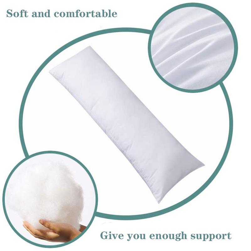 60x180cm Long Dakimakura Hugging Body Pillow Inner Insert Anime Body Pillow Core White Pillow Interior Cushion Enough Filling