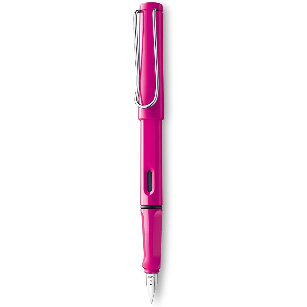 Lamy (Ramy) Safari Fountain Pen Pink Medium Nib (L13PKM)