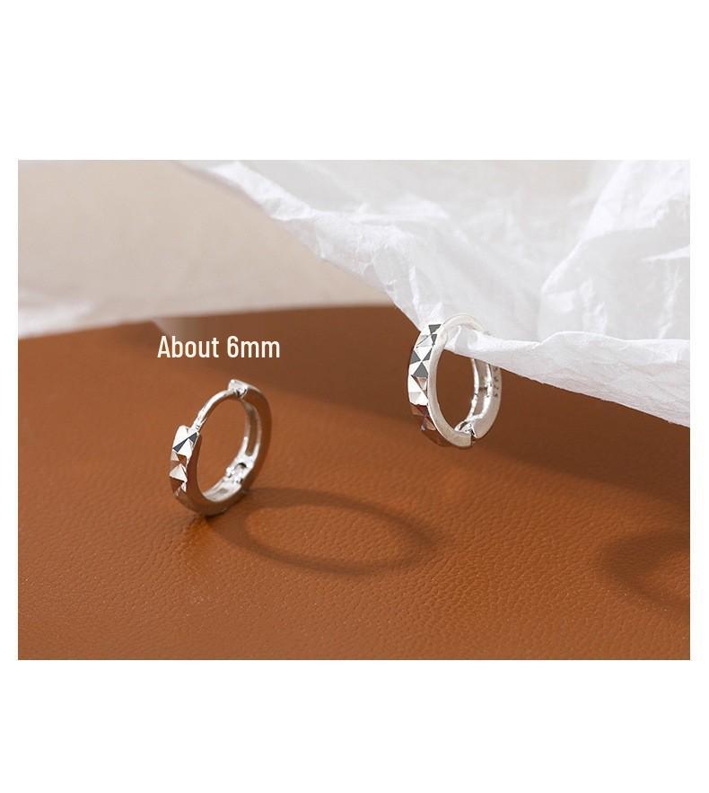 Korean Style Geometric Circle Earrings: Elegant, Versatile Ear Jewelry for Women and Students
