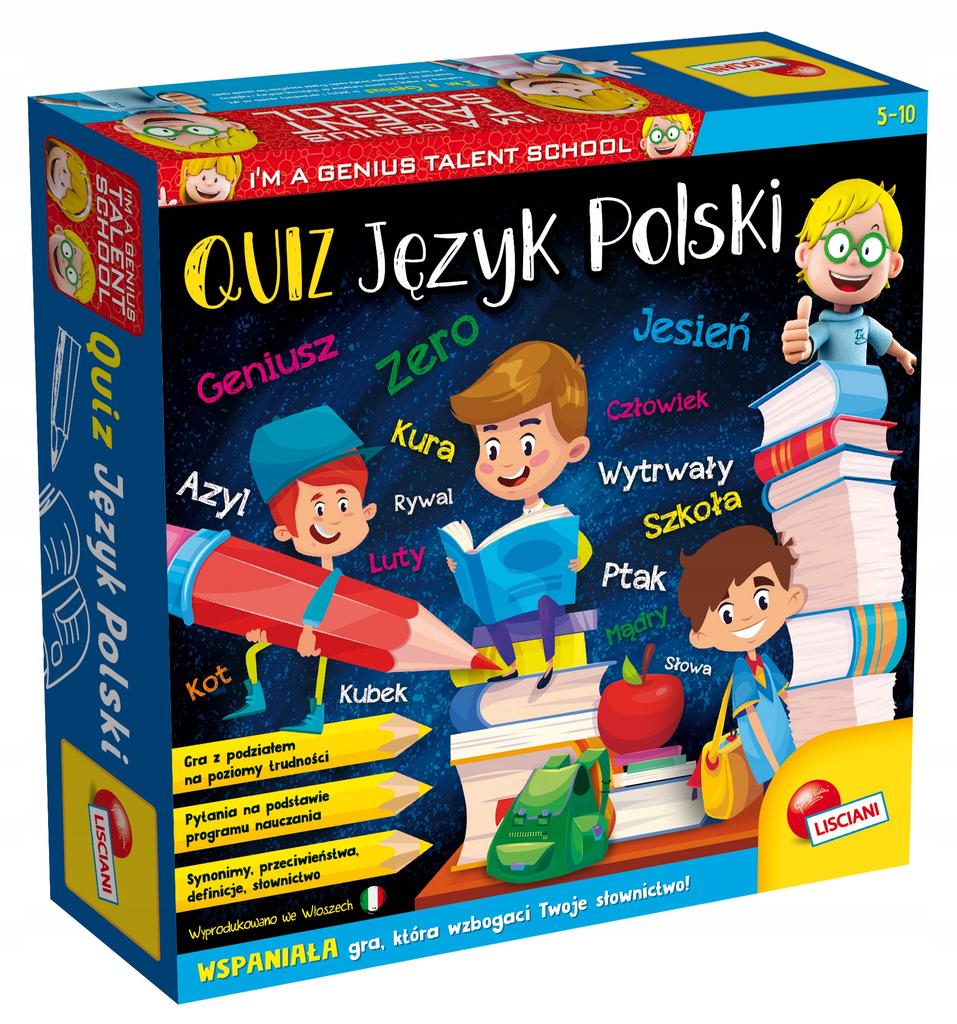 Lisciani mały geniusz. quiz język polski
