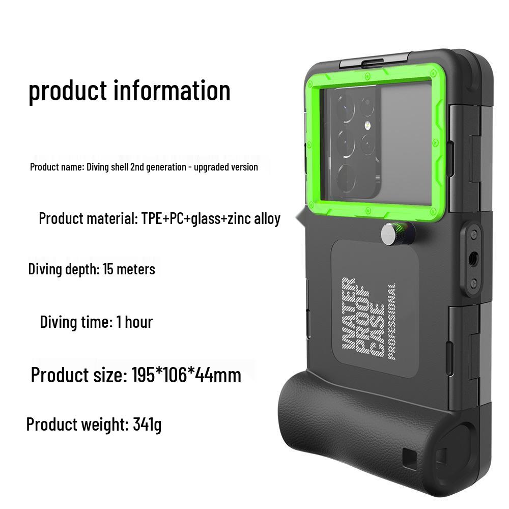 Red Pepper Black Technology Waterproof Dive Case (15m) for Samsung, Apple 14/13, Huawei, Xiaomi