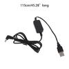 USB 5V to DC 12V 4mm x 1.7mm Power Cable USB Voltage Step Up Converter Cable