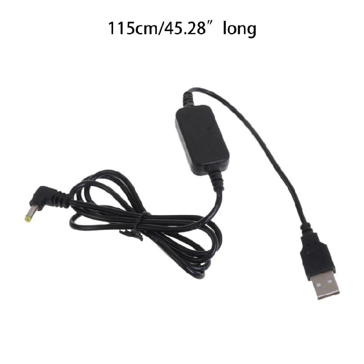 USB 5V to DC 12V 4mm x 1.7mm Power Cable USB Voltage Step Up Converter Cable