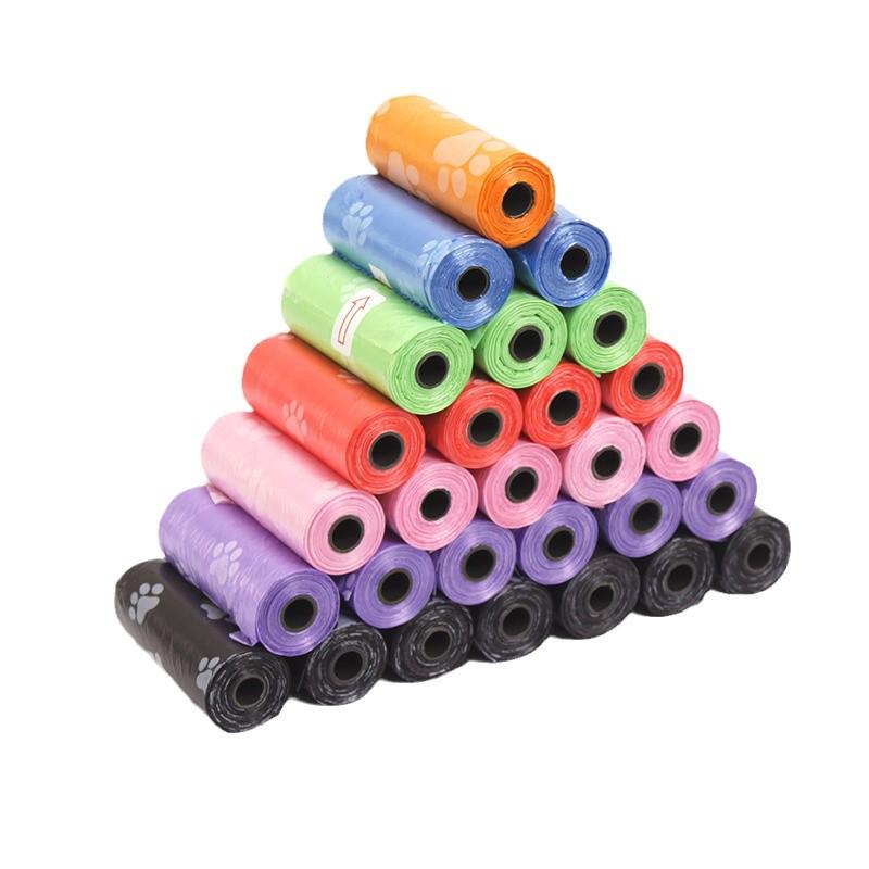 Pet Paw Print Poop Bags & Shovel: Dog Waste Disposal Set