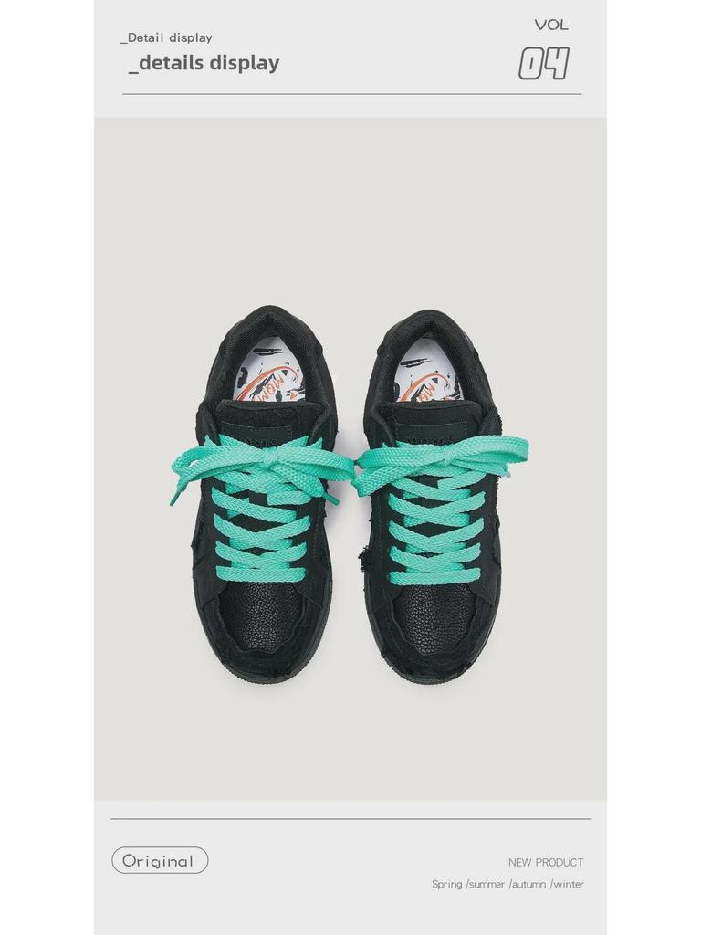 Black Warrior Mint Mambo Street Trend Unisex Low-Top Sneakers