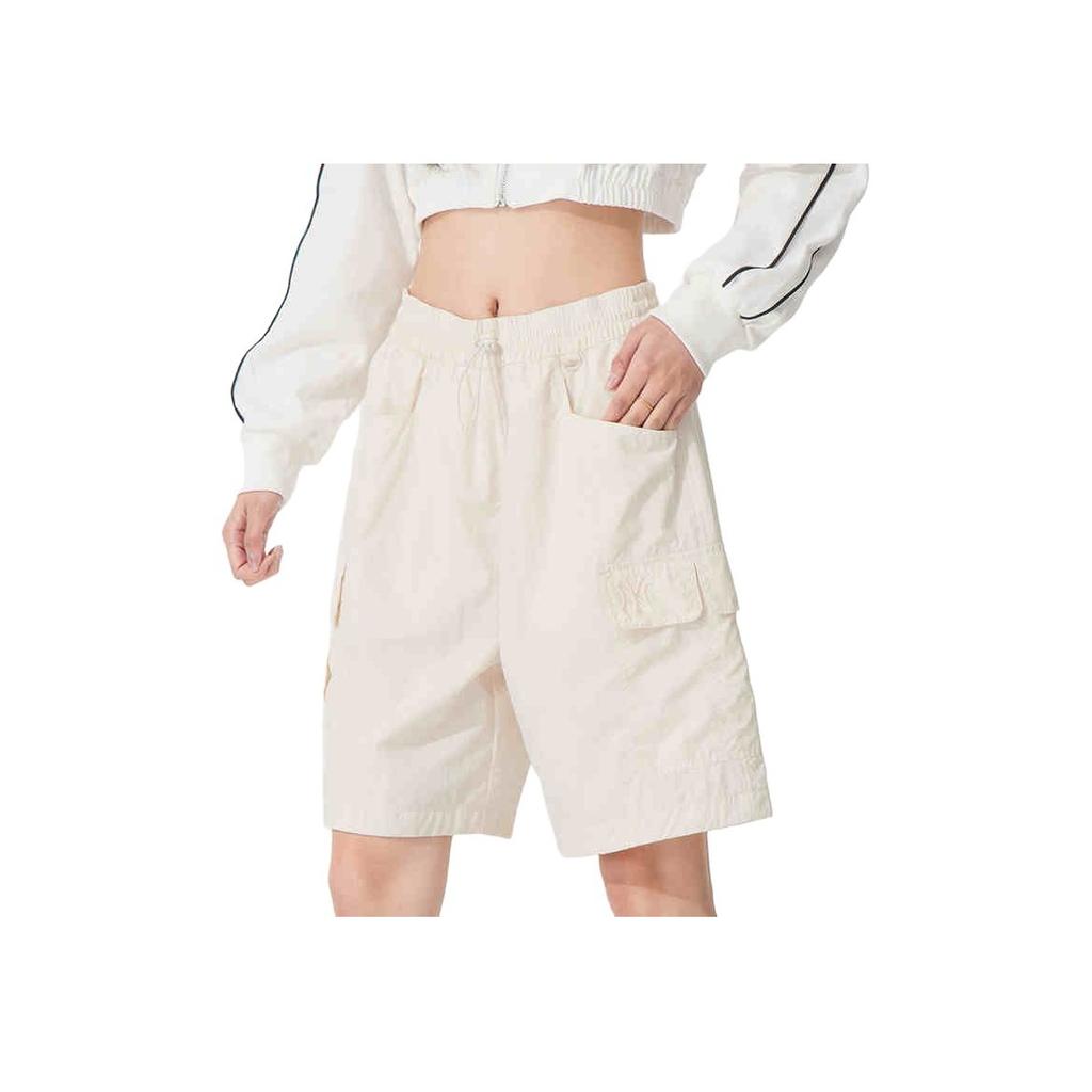 New MLB Cargo Shorts Unisex Beige 3ASMB1153-50CRM