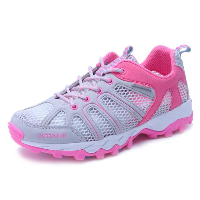 Outdoor Sneakers For Men Women Breathable Hiking Shoes Non Slip Trekking Climbing Sport Shoes Quick Dry Upstream Water Shoes