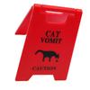 Humorous Cat Vomit Sign Desk Decoration Dogs Vomit Sign Perfect For Pet Owners And Animal Clinics Cat Humor Decors