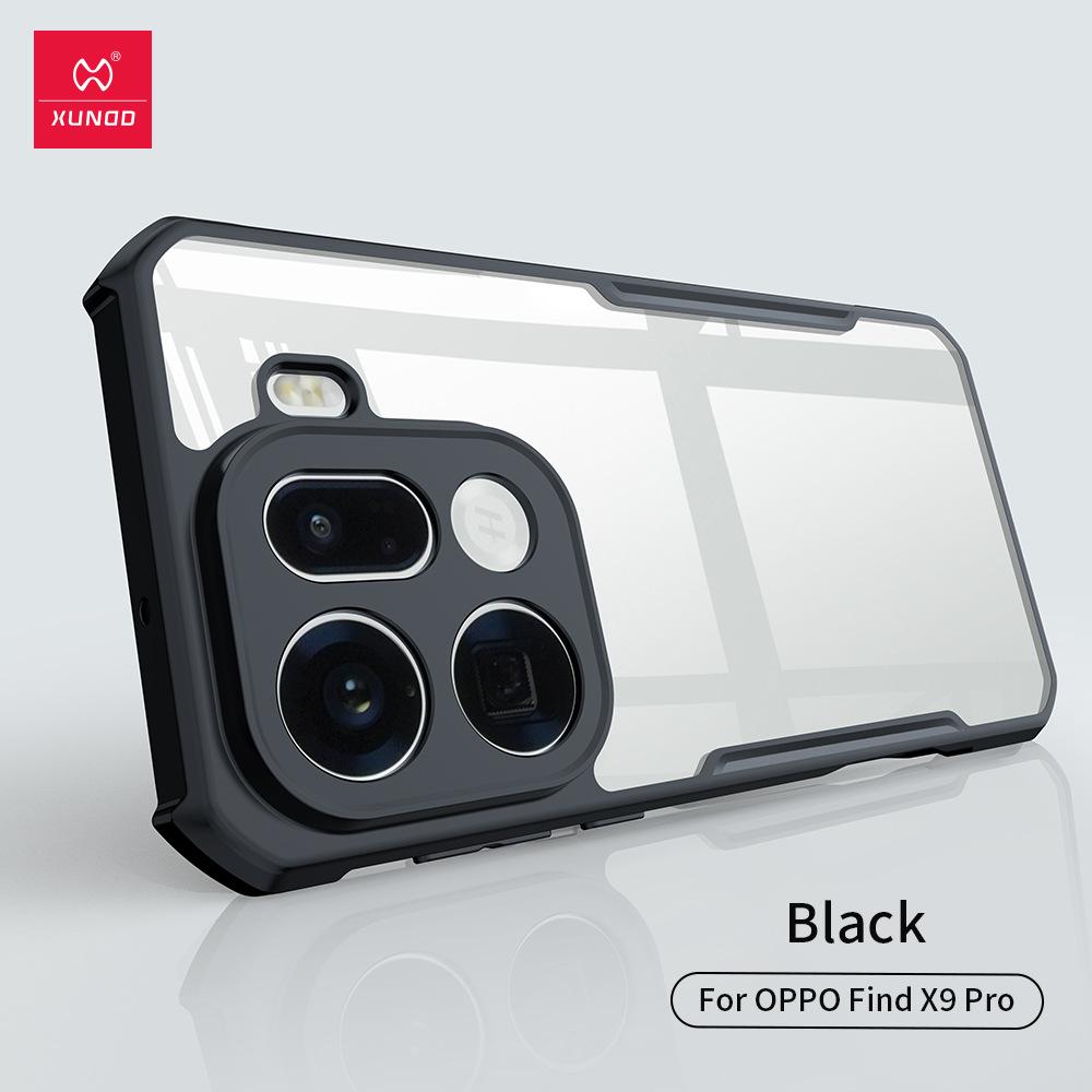 XUNDD Pro pouzdro pro Oppo Find X9 Pro OPPO Find X9 Pouzdro Nárazuvzdorný nárazník Ochranná pouzdra Průhledný zadní kryt