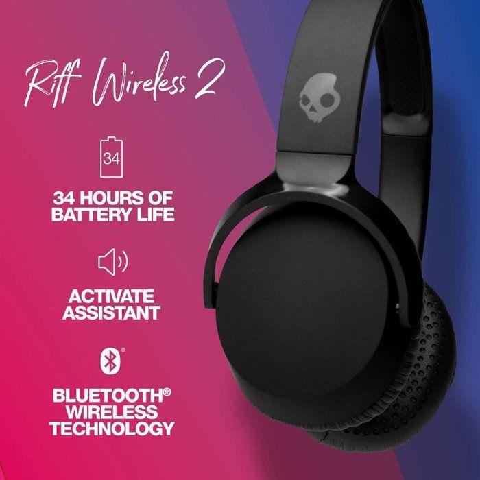 Casque Supra-auriculaire - Skullcandy - Riff 2 - Bluetooth - Multipairing - Noir