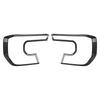 1 Pair Headlight Headlamp Frame Guard Cover Trim Bezel Black Carbon Fiber Style Plastic Fit for Ford Ranger   2024