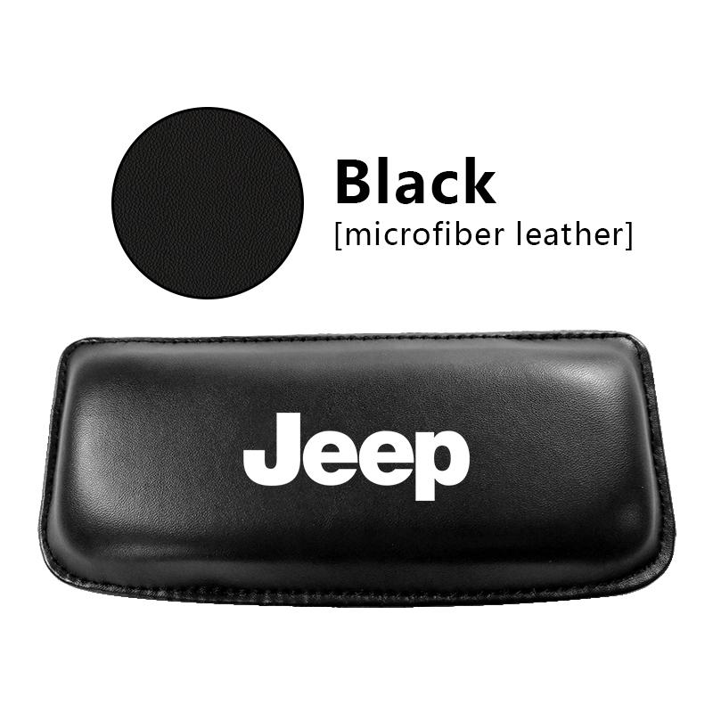 

1 шт. Автомобильная коленная подушка Подушка для интерьера Удобная подушка Подголовник с памятью Для Jeep Renegade Wrangler JK JL Grand Cherokee Compass Patriot чёрный