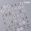 1pcs 5D Exquisite Flower Nail Art Stickers Colorful Macaron Flower Nail Decoration Decals DIY Adhesive Accessory
