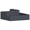 Garden Planter Anthracite 100 X 100 X 50 Cm