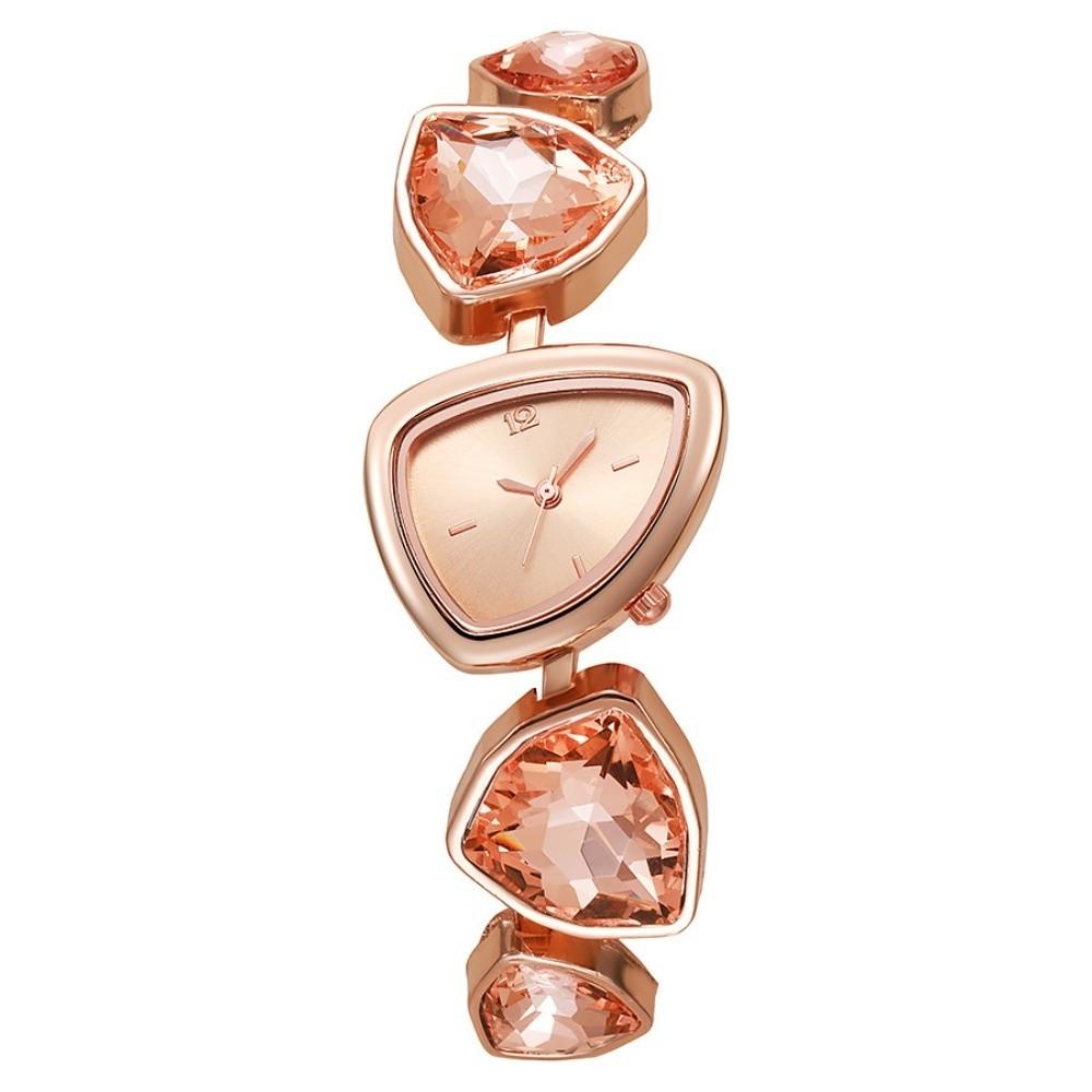 Minimalist Big Rhinestone Watch Elegant Colorful Fashion Watch Irregular Design Watch Business