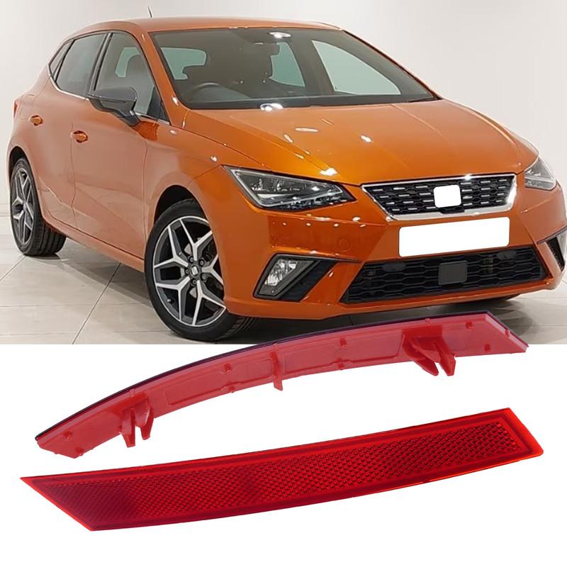 Car Rear Bumper Reflector Tail Light Reflective Strip No Light No Blub for Seat Ibiza V KJ1 2017- 6F0945106 6F0945105