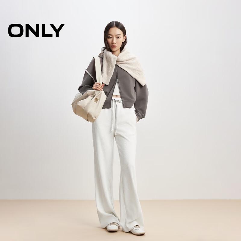 ONLY Women's 2025 Autumn Corduroy High-Waist Straight Leg Pants