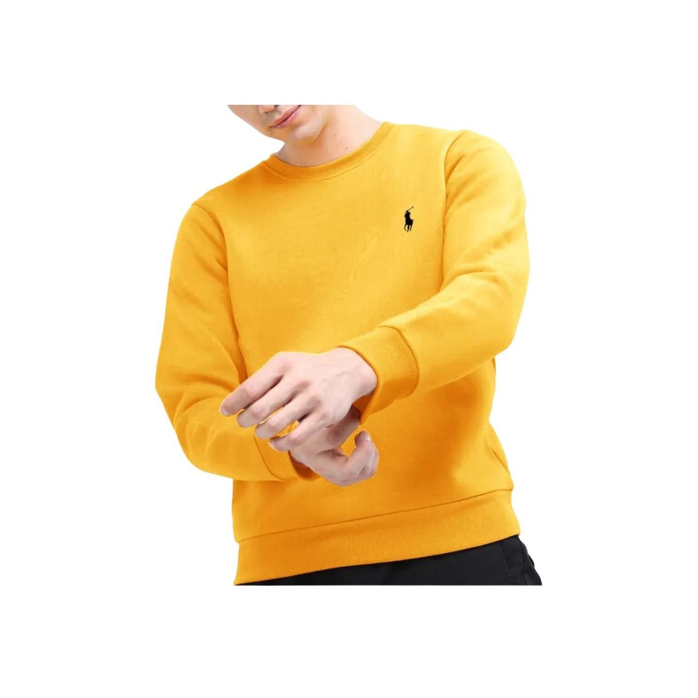 Мужской свитшот из флиса с вышитым логотипом пони Polo Ralph Lauren, золотой 710859145-008 M