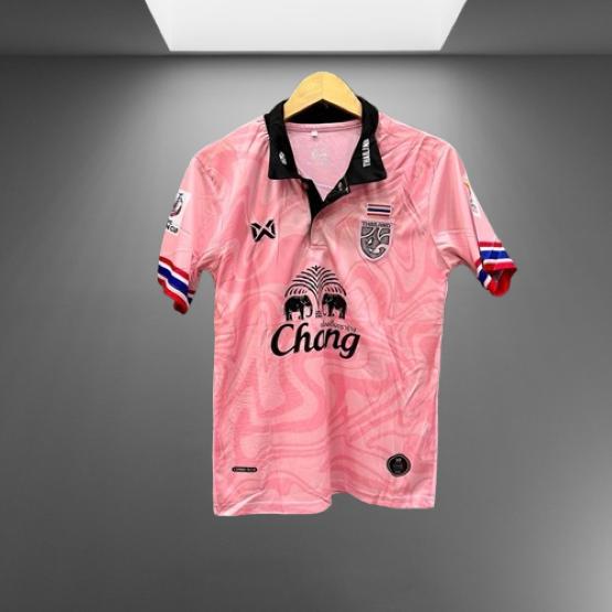 THAILAND National Football Soccer Training JERSEY CHEER Fan Versjon Quick Dry skjorte Polo Polyester Kortermet Uniform Elefantlogo Sport Utendørs