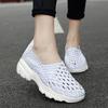 Summer Moccasin Pink Beach Shoes Women Multicolor Casual Weave Slip on Braided Elevator Sneakers Plus Size
