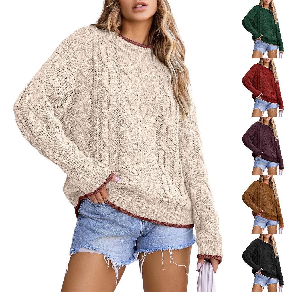Women's Loose  Winter Knitted Fashion Casual Pullover Sweater
