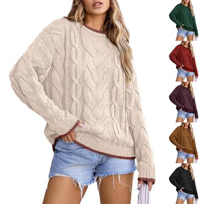Women's Loose  Winter Knitted Fashion Casual Pullover Sweater