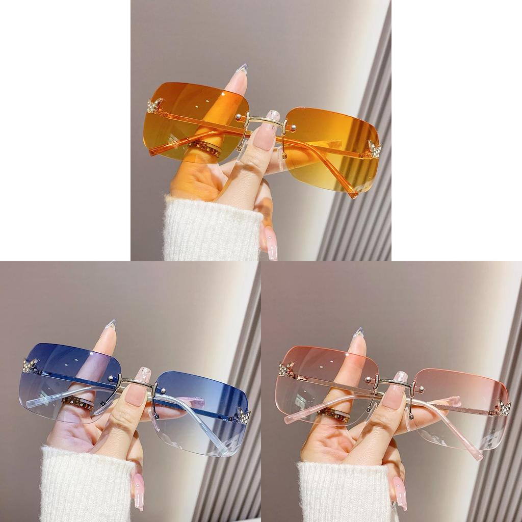 Y2k Fashion Square Eyewear With Uv400 Antireflective Coating For Travel And Outdoors