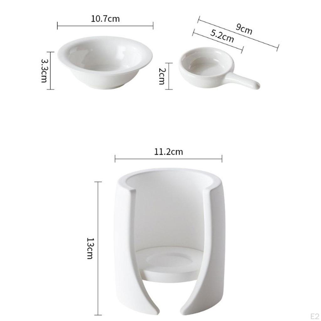 Tea Light Candle Holder Essential Oil Burner Multifunctional Home Decoration Melt Porcelain