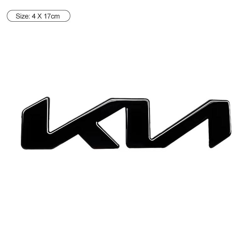 DRLK6 1Pcs 3D Metal Car Front Hood Emblem Badge Rear Trunk Sticker Decal For KIA K5 K9 Sorento Ceed Sportage Stinger Niro Soul EV6 RIO