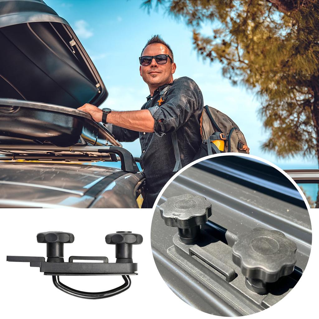 CMD Roof Carrier Mounting Roof Box Mounting Accessory Ceiling Mounting Compatible with Most Vehicles Straps, 4-Piece Set, U-Shaped Fasteners,