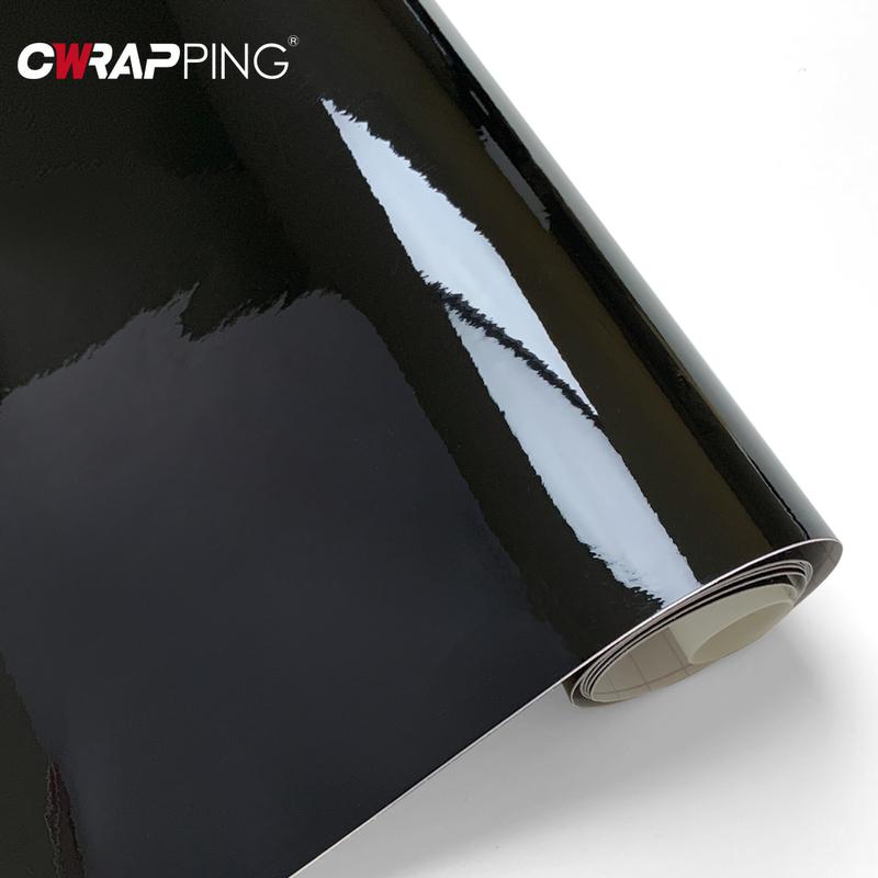 Glossy Black Car Stickers Vinyl Wrap Waterproof Self Adhesive Rearview Mirror Vinyl Film Window Frame Decal for Auto Accessories
