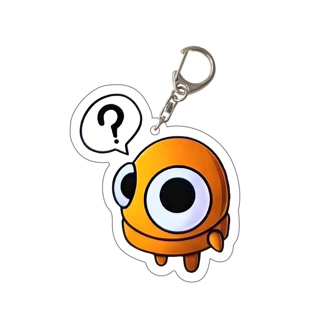 

Funny Horrible Game R.E.P.O Keyrings Horror Keychain Llaveros Bag Accessories Key Chain Ring Jewelry Fans Gifts Pendant Charms 6 cm