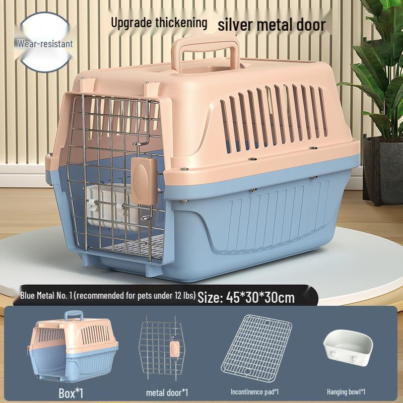 Portable Pet Airline Carrier: Space Capsule Cat Bag & Dog Cage for Small/Medium Pets