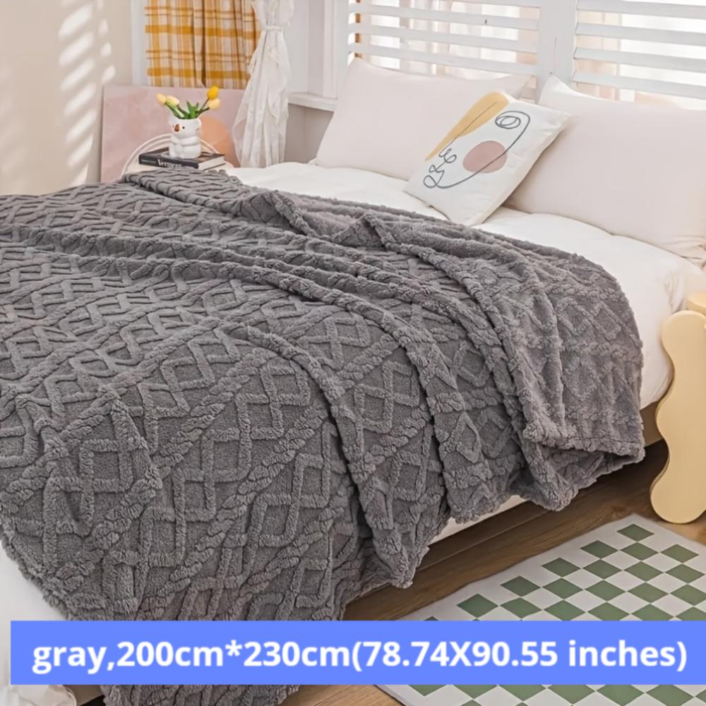 Jacquard Taft Fleece Blanket Coral Fleece Blanket Sofa Blanket Office Blanket Cross-border Blanket Pet Blanket