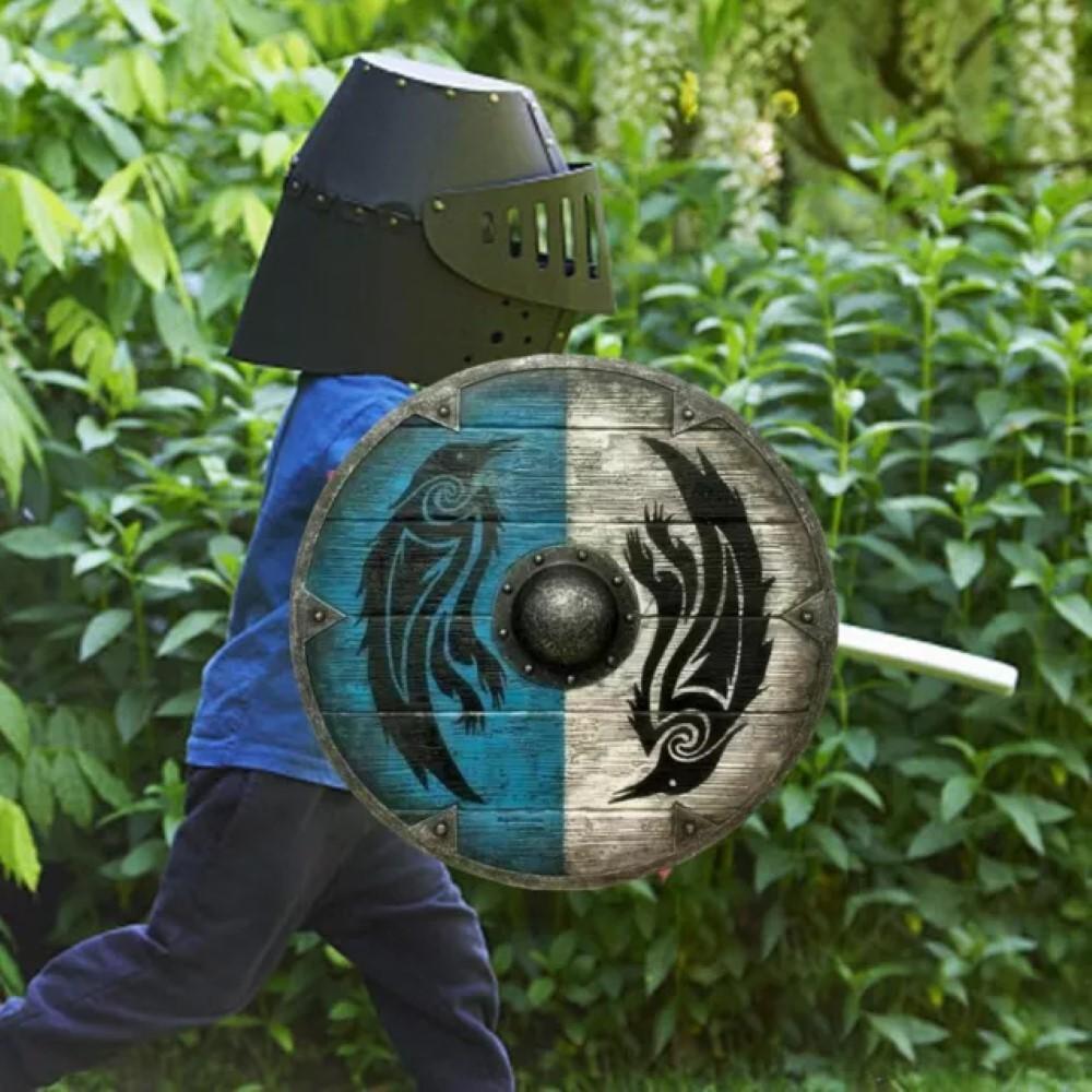 Raven Bird Viking Shield Ragnar Viking Shield Wooden Viking Cosplay Shield Gift