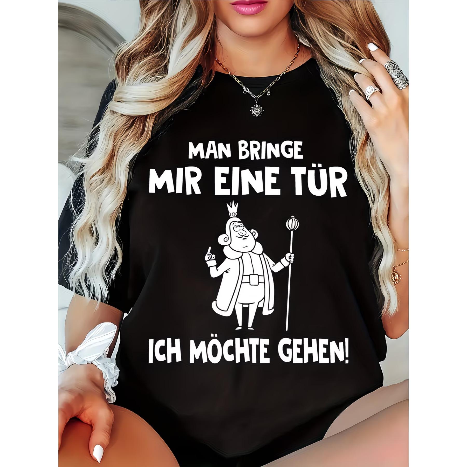 Casual T-Shirt for Plus Size Women, Cotton T Shirt Round Neck, Short Sleeves, Designed for Comfort in All Seasons. S