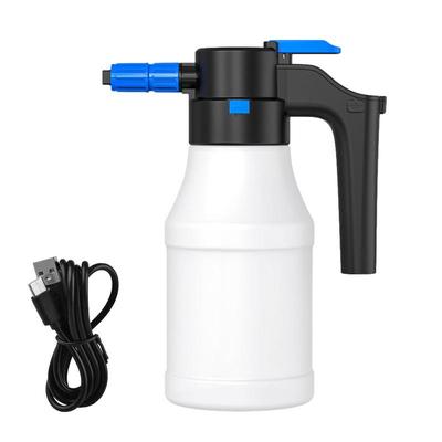 Elektrischer Auto-Schaumsprüher, wiederaufladbare Hochdruckreinigerflasche, 1,5 l, Weitwinkel-Sprüh-Autowaschanlage zur Fahrzeugreinigung
