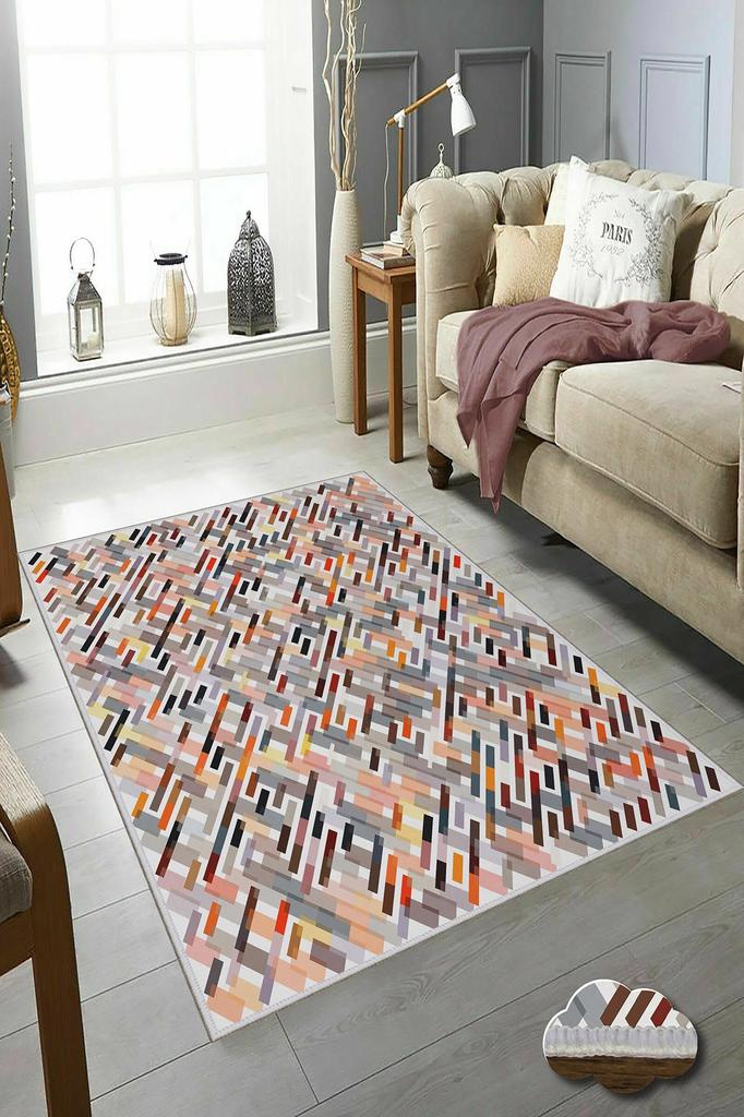 Covor de uz casnic modern, imprimat 3D, decorativ, design special, lavabil, antiderapant, rezistent la pete, moale, pentru dormitor, sufragerie