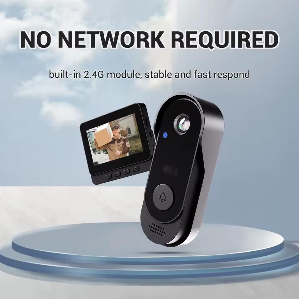 Smart X8 2.4G WiFi Doorbell Video Intercom 4.3" LCD Screen Home Security Smart Door Bell Intercom IR Night Vision Smart Eye Peephole