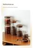 Coffee Bean Sealed Glass Jar with One-Way Valve, Wooden Lid - for Coffee, Tea, and Dried Goods Storage
