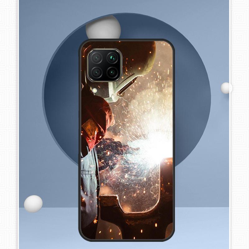 

Welder Welding Hot Metal Worker For Huawei Nova Y91 Y60 Y70 Y72 Y90 Y61 12s 12i 11i 8i 10 9 SE P20 P40 Lite P30 P60 Pro Case Huawei Nova 8i