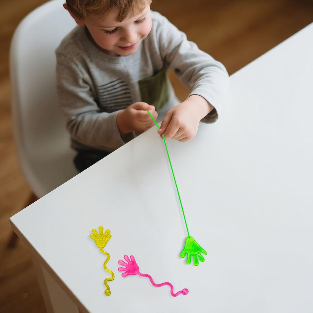 Soft Rubber Elastic Telescopic Hand Climbing Wall Creative Tricky Toy(Color Assorted Shipment)