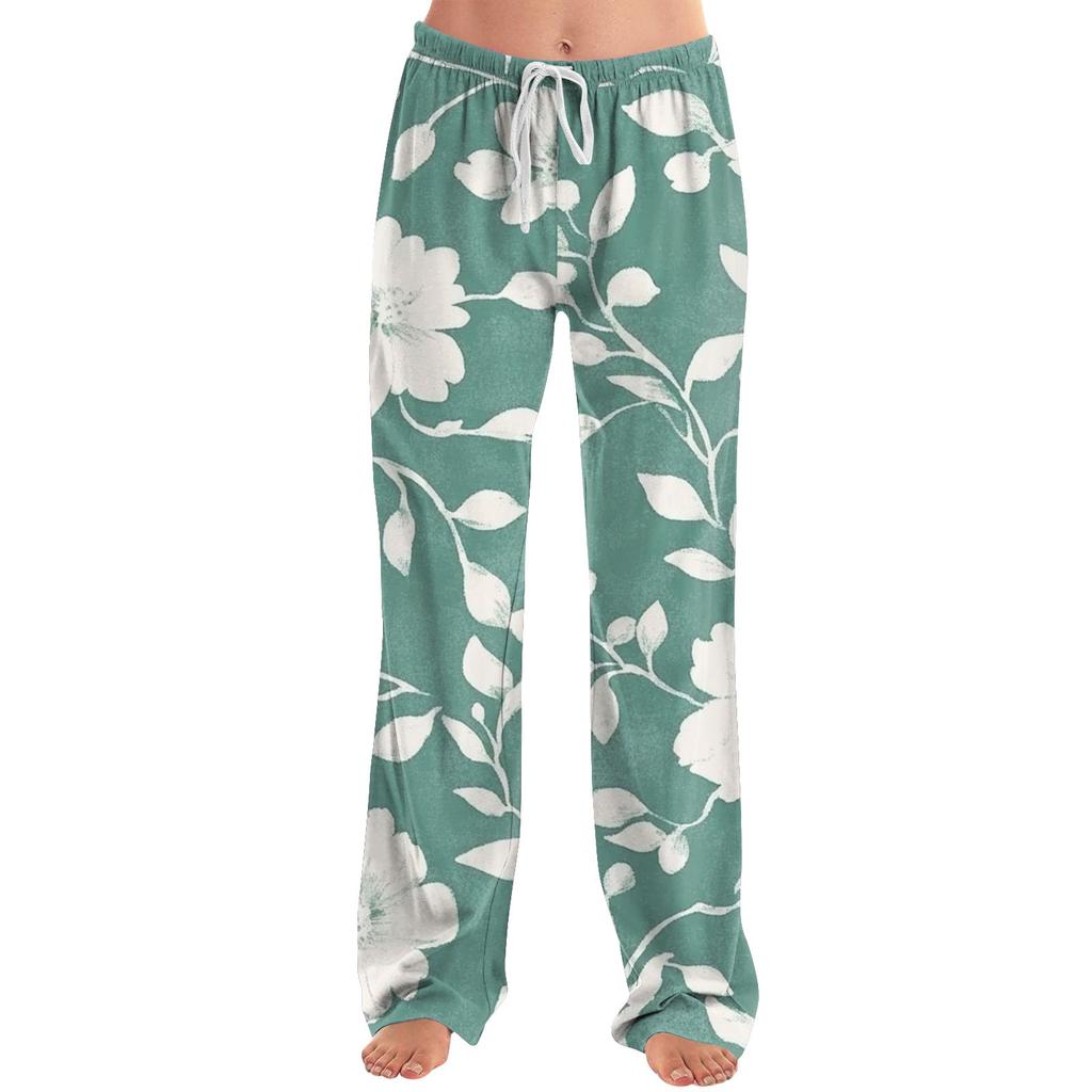 Women's Fashion Loose Casual Floral Printed Casual Pants