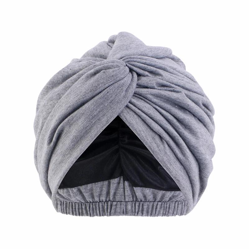 Indian Turban Muslim Women Hijab Floral Printed Hat Cancer Chemo Cap Islamic Hair Loss Cover Beanie Bonnet Head Scarf Pleated