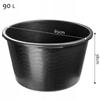 KADAX Construction Bucket Construction Bucket Mortar Bucket Concrete 90L Round Bowl