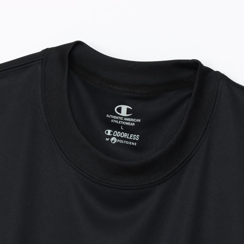 Champion Tank Crew Quick Highly Antibacterial and Odor Graphic Sleeveless Black X Gold Top, Neck, Drying, Breathable, Resistant, Print, Shirt,