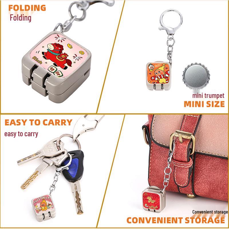Year of the Horse Mini Keychain Nail Clippers & Tweezers