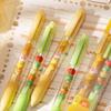 2/4Pcs Cartoon Beaded Gel Pen Retractable Gel Pen 0.5mm Tip Studewnt Writing Pen Quick Drying for Writing Journaling